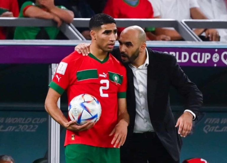 Hoalid Regragui félicite Achraf Hakimi : « Une fierté pour tout le Maroc »