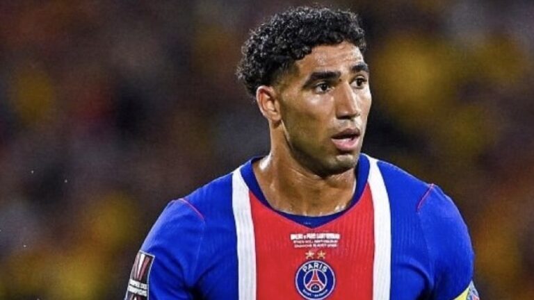 Hakimi capitaine, le PSG tombe face à Lens