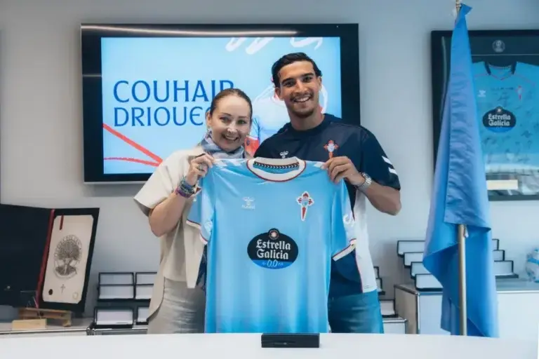 Couhaib Driouech affiche ses ambitions au Celta Vigo