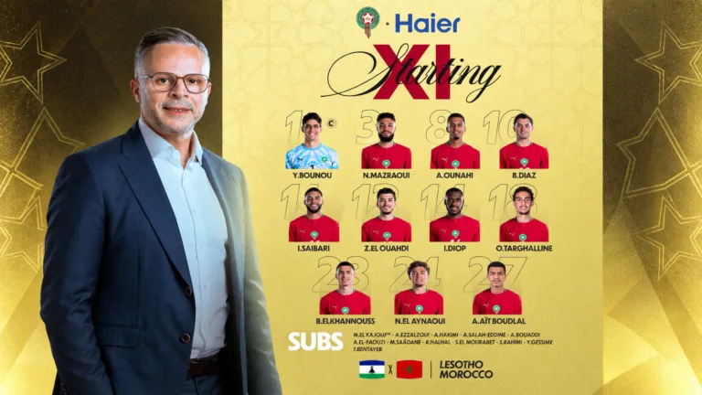 Lesotho-Maroc : Mohamed Ouahbi dévoile son onze de départ Lesotho-Maroc : Mohamed Ouahbi dévoile son onze de départ