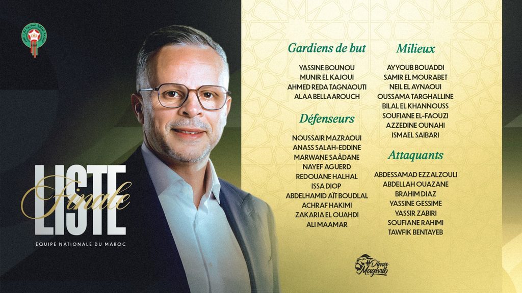 Lions de l’Atlas : Ouahbi dévoile sa liste avec Zabiri et Ouazane